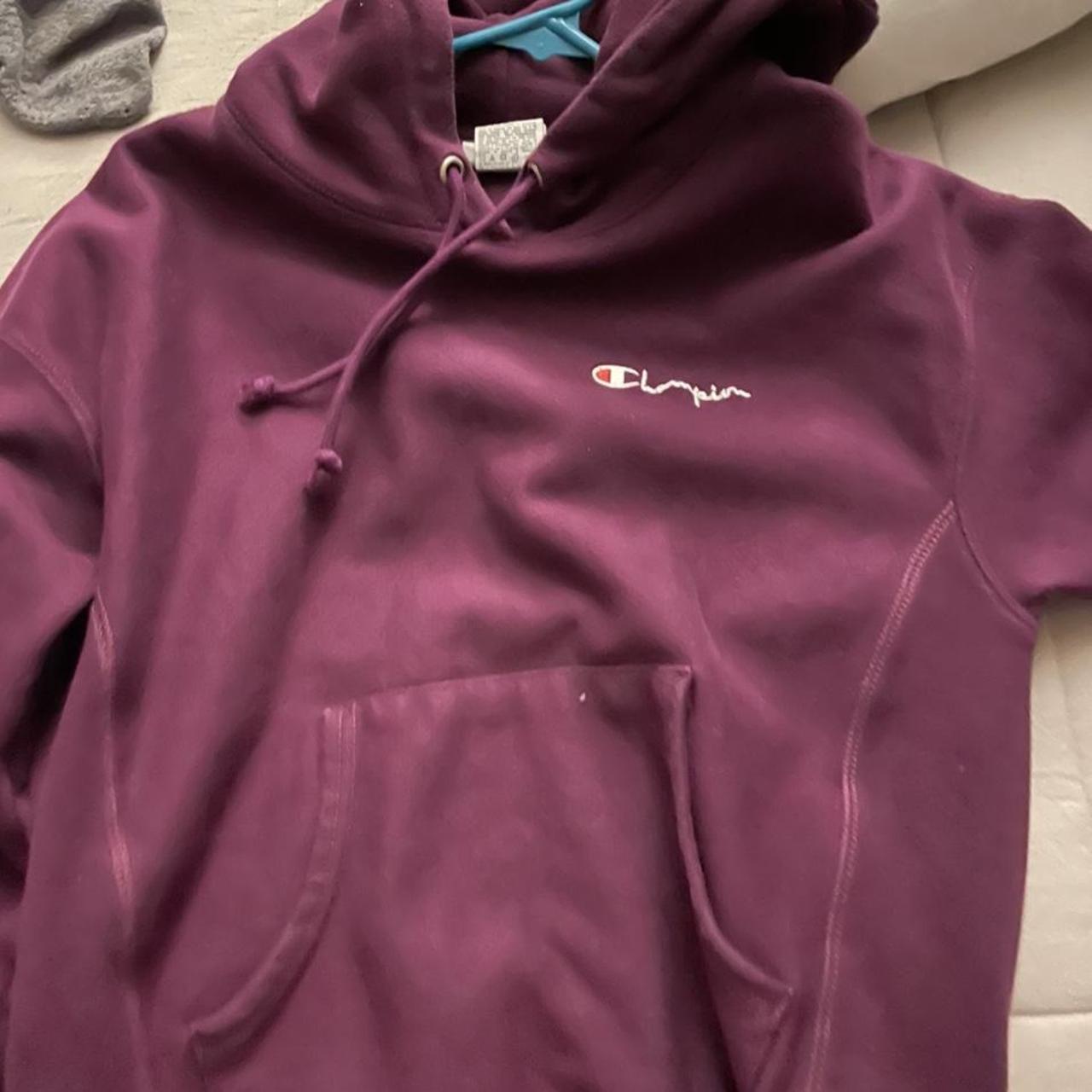 Champion Women's Purple Hoodie | Depop