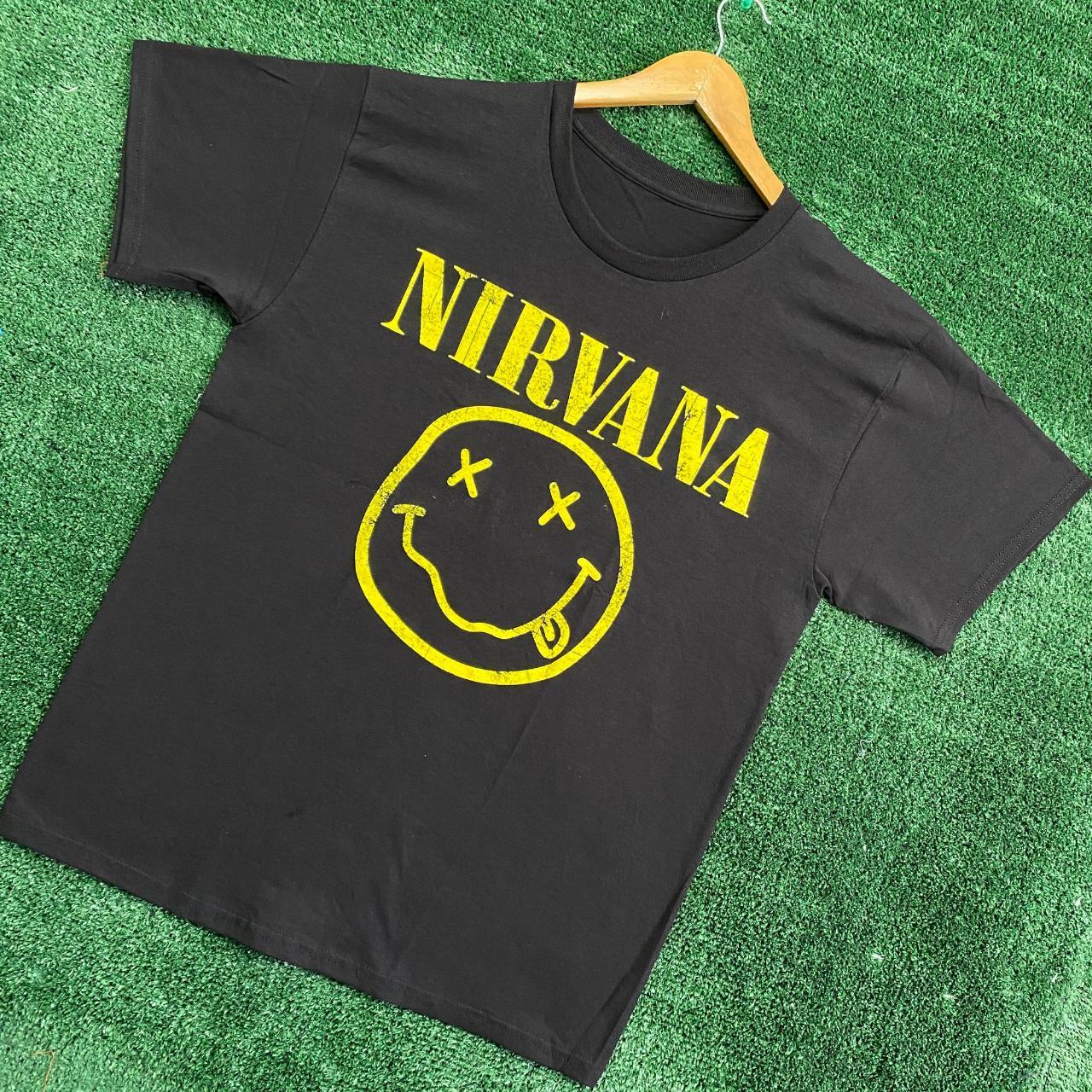 Nirvana 90s Style Grunge Shirt size large measures&mldr; - Depop