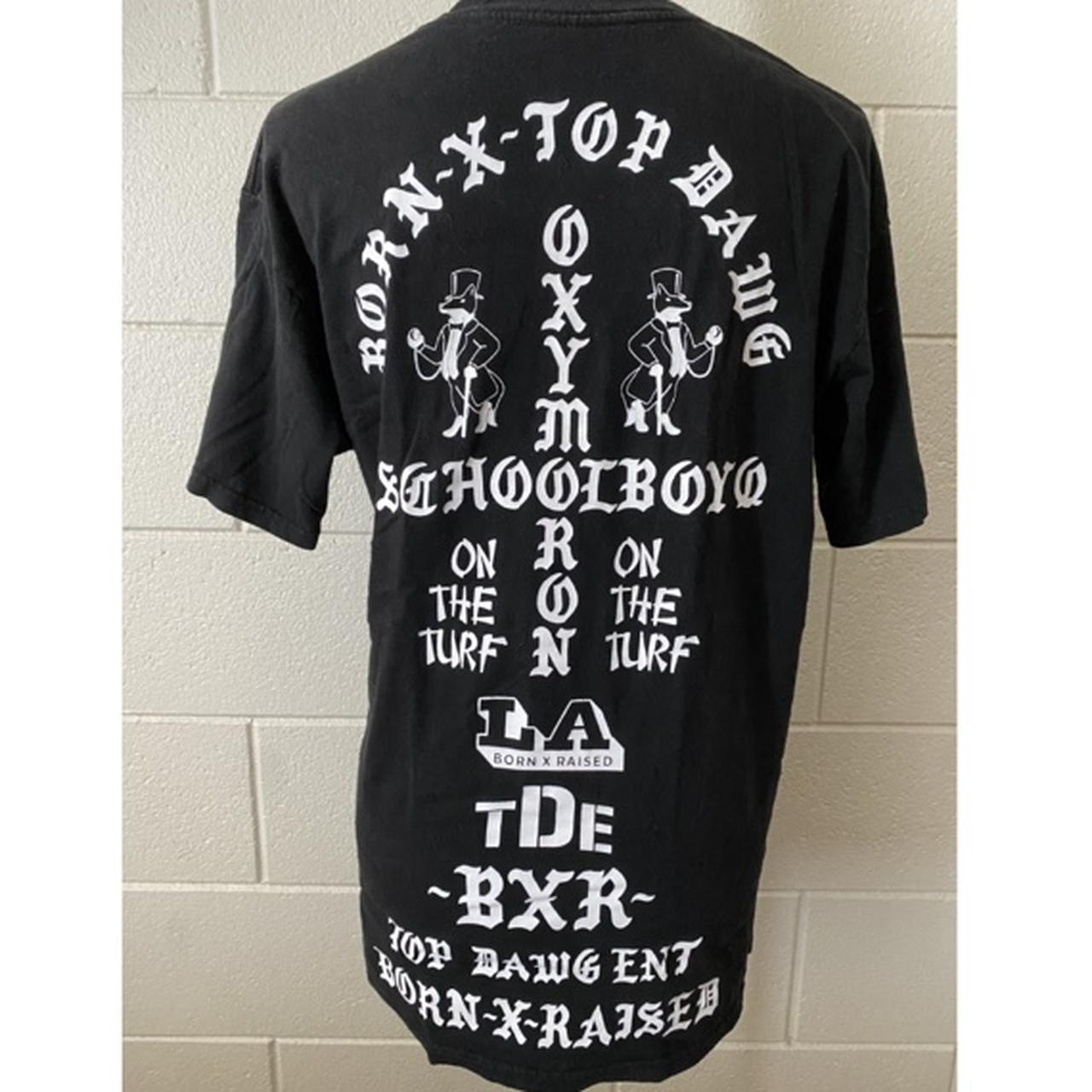 BORN X RAISED BLACK/ WHITE SCHOOLBOY Q TOP DAWG... Depop