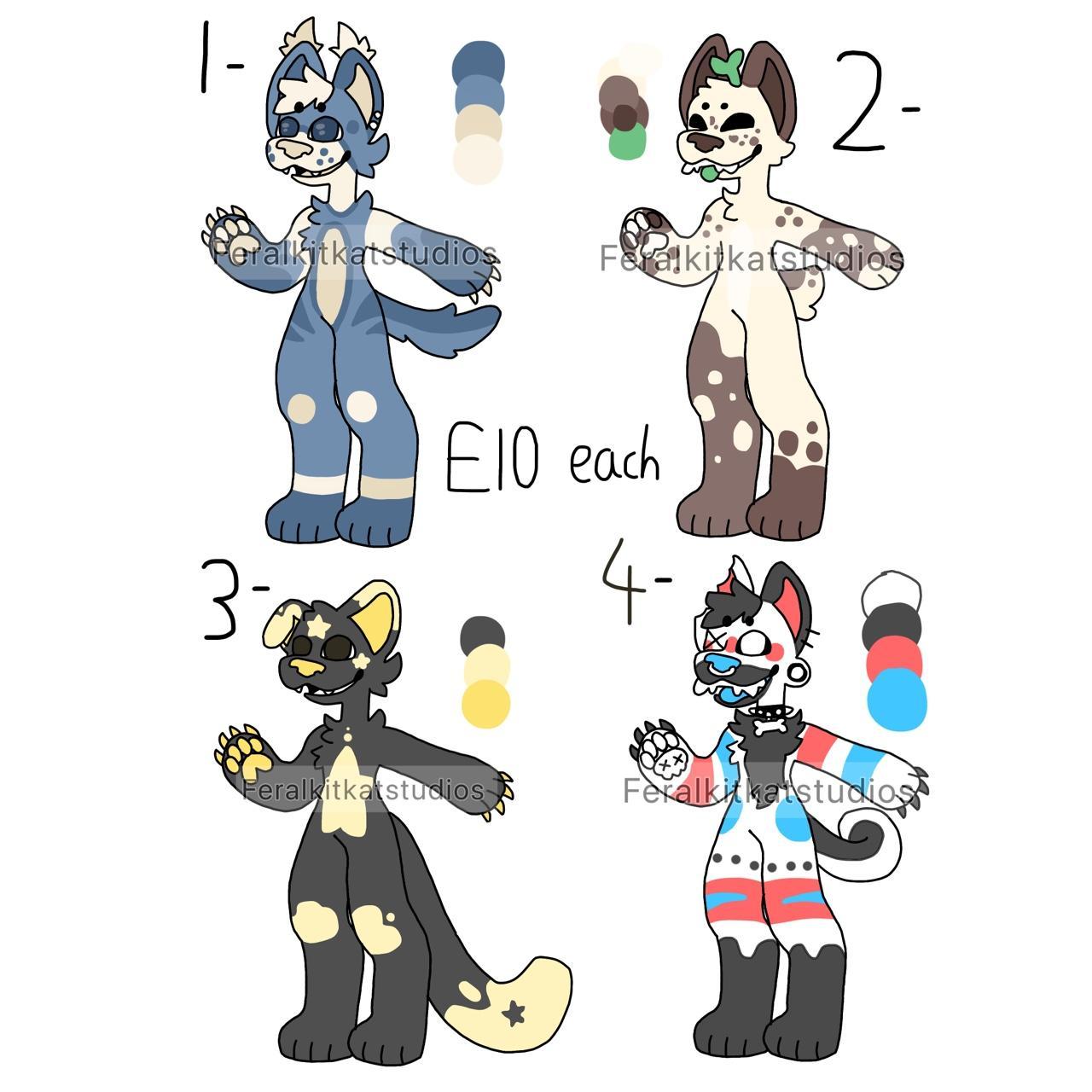 Dog fursona adopts! After purchase message me to... - Depop