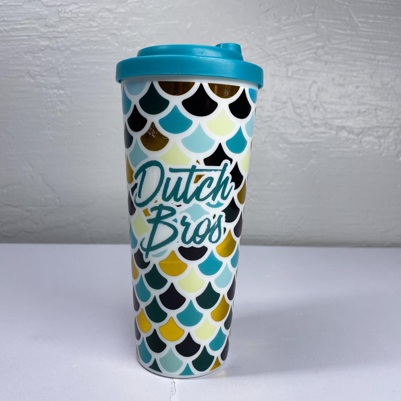 Dutch Bros Brothers Coffee Tumbler 16 oz Travel Mug Cup Rise And Grind  Triangle!