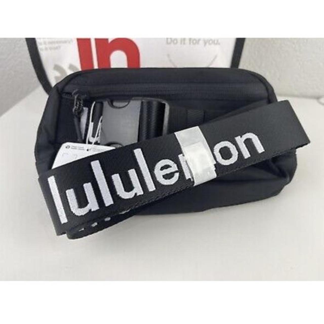 lululemon everywhere belt bag *black and white... Depop