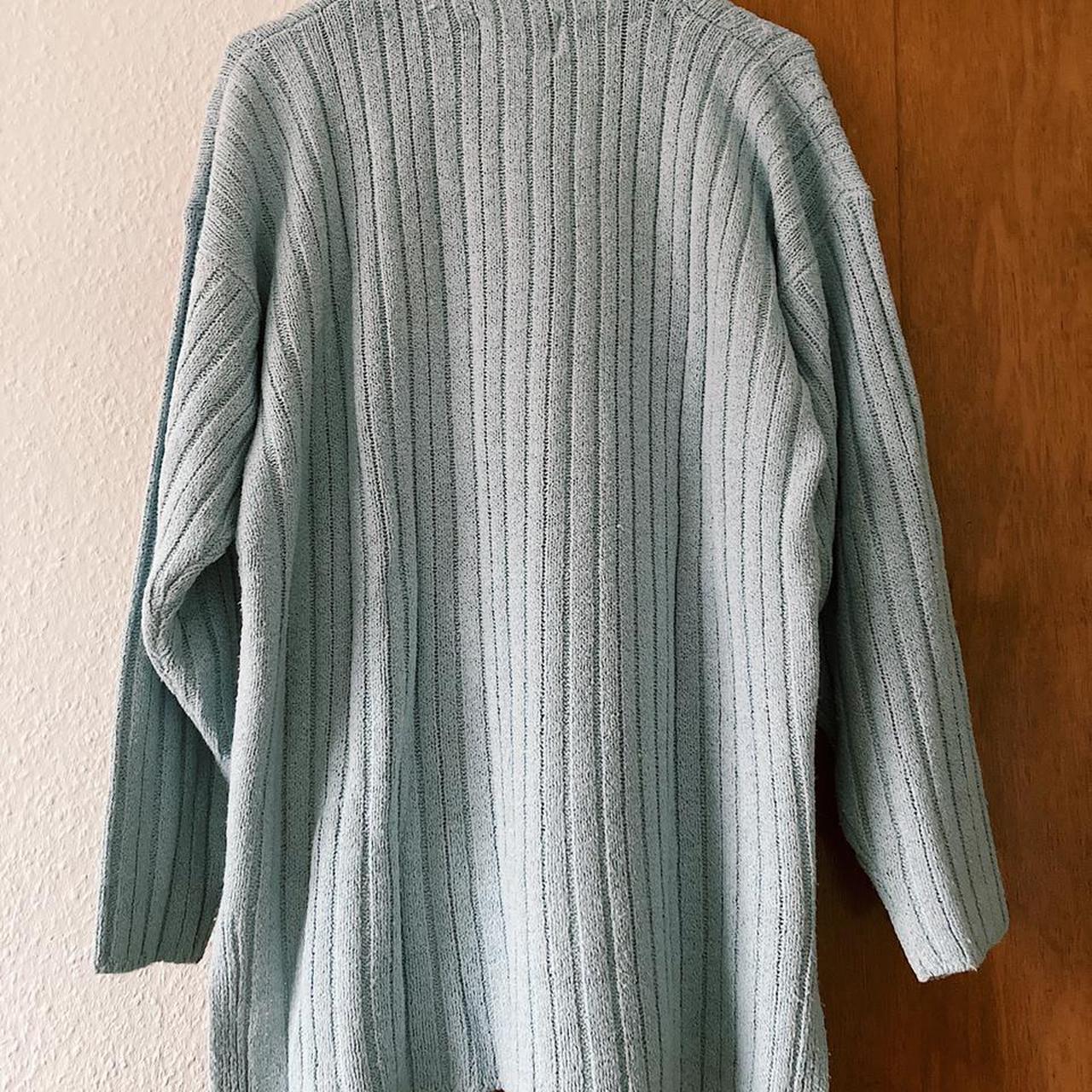 Knitted baby blue pullover. 🦋 Marked as size S.... Depop