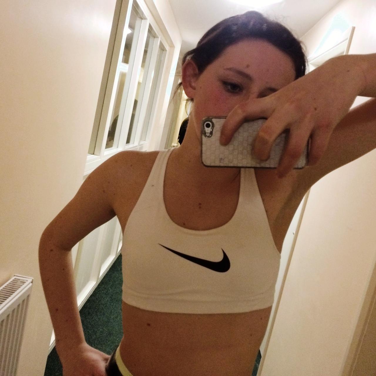 brand new white Nike sports bra. Still with tags on - Depop
