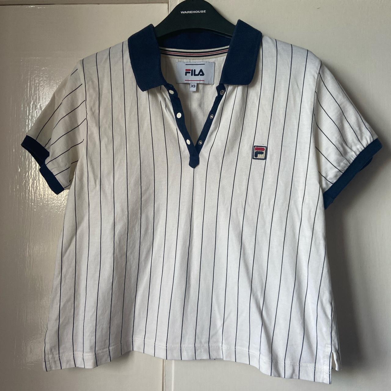 FILA - Vintage tennis/golf style cropped polo shirt....