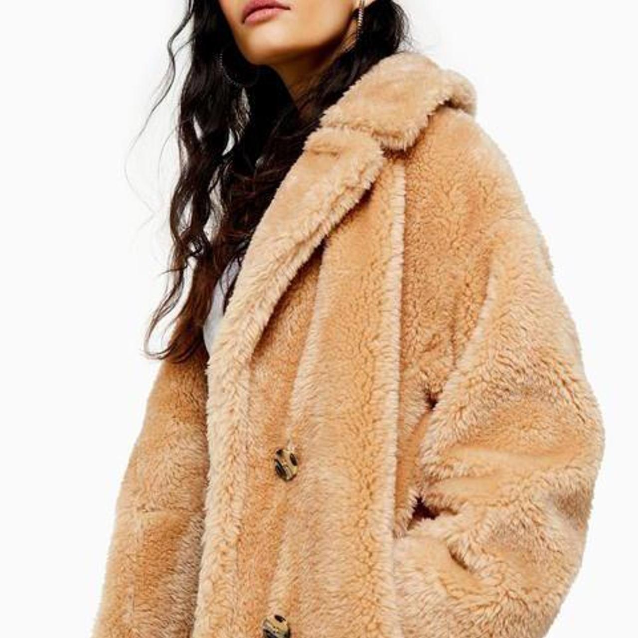 topshop soft borg coat