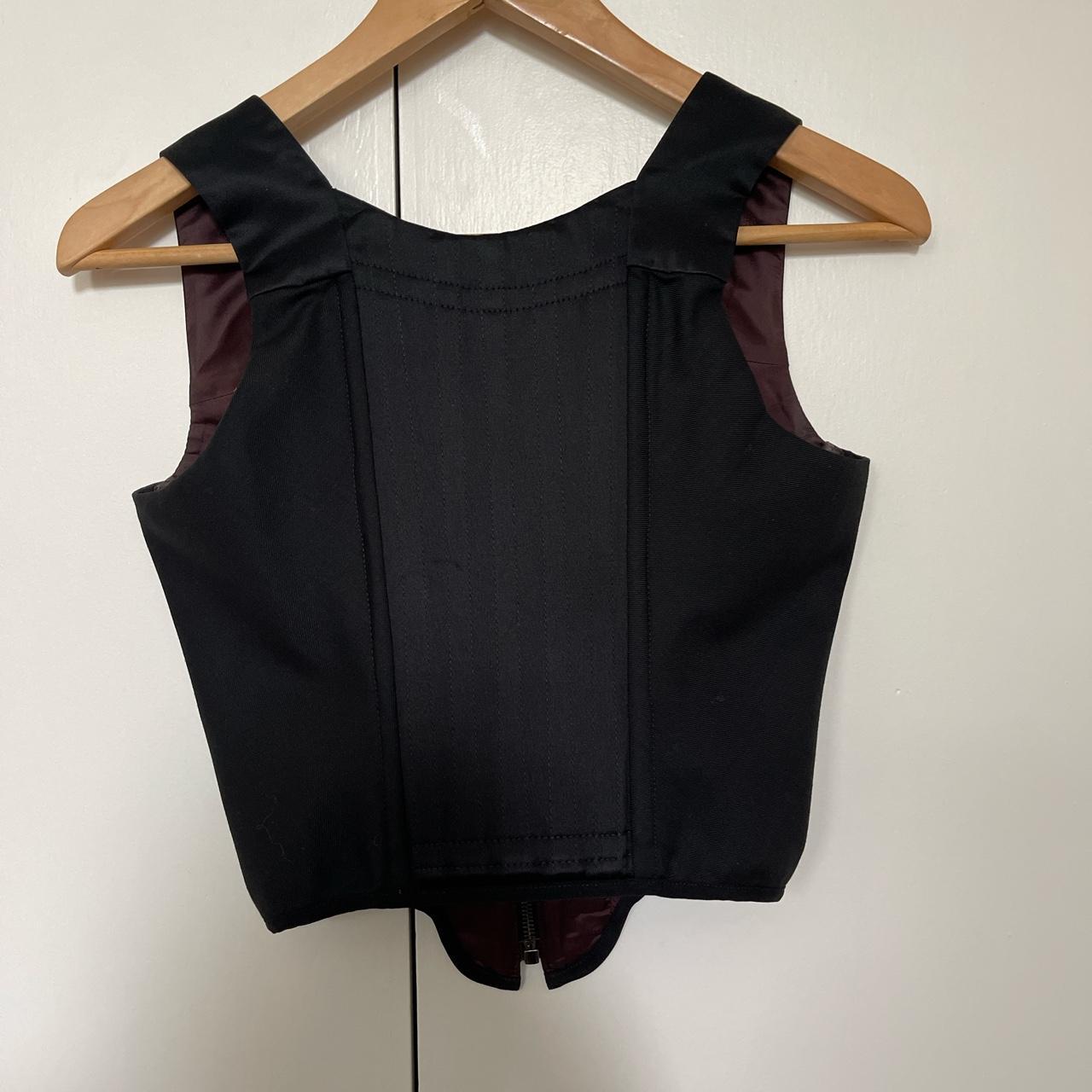 Iconic Vivienne Westwood black boned corset. Worn... - Depop