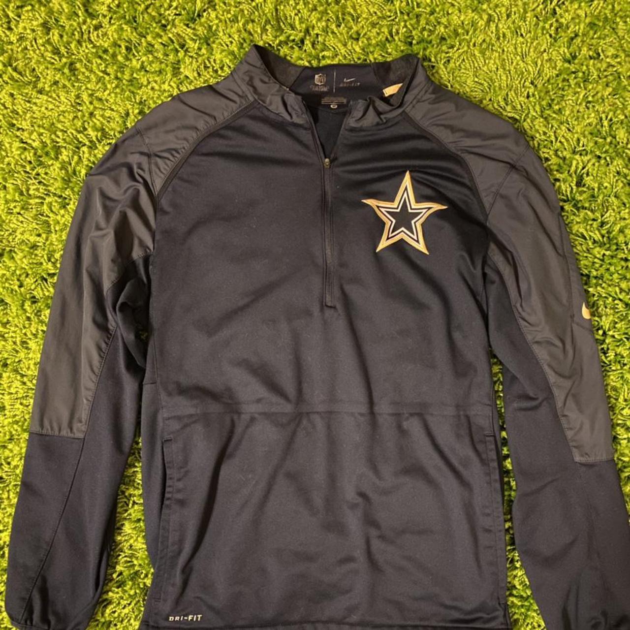 NFL Dallas Cowboys Suede Zip Jacket Big Logo Size - Depop