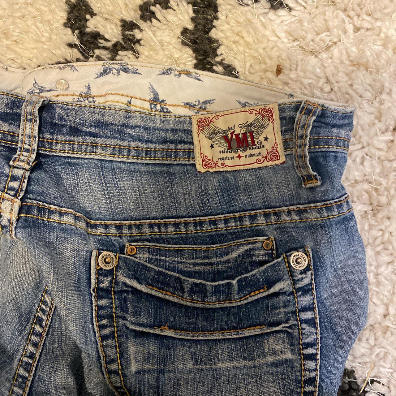 Vintage authentic y2k YMI jeans!!!! Size 13, wide... - Depop