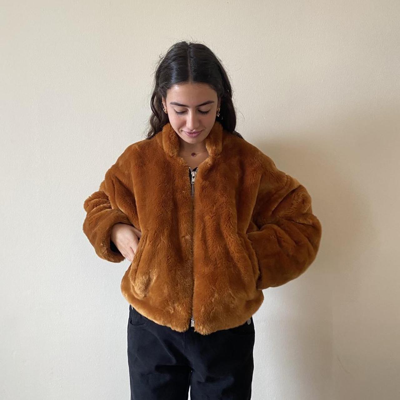 free people faux fur bomber