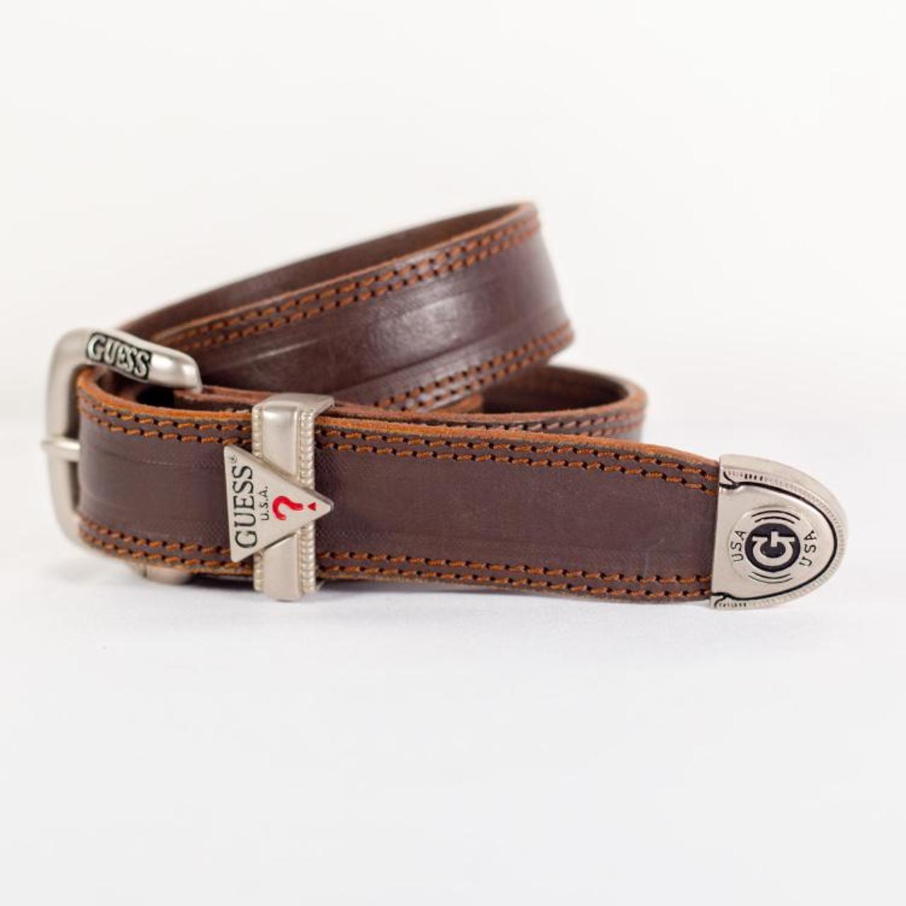 Product Image 1 - LEATHER GUESS BELT
2k Brown leather