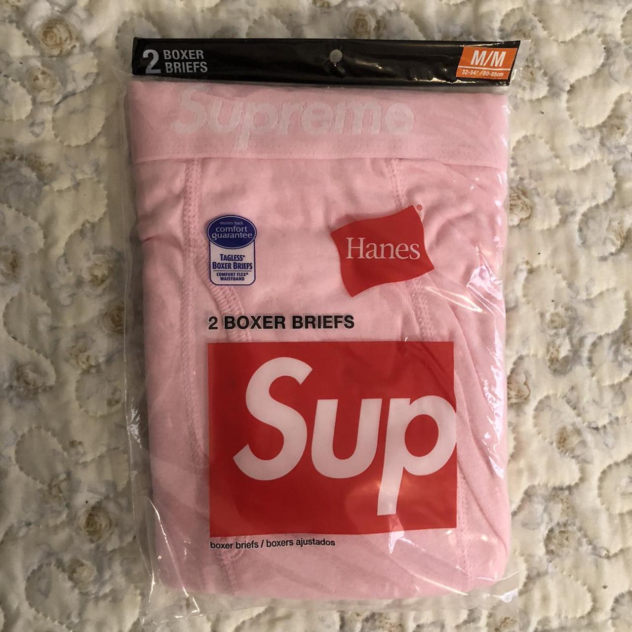 Supreme Hanes Pink Boxer Briefs Size XL deals (2 pack)