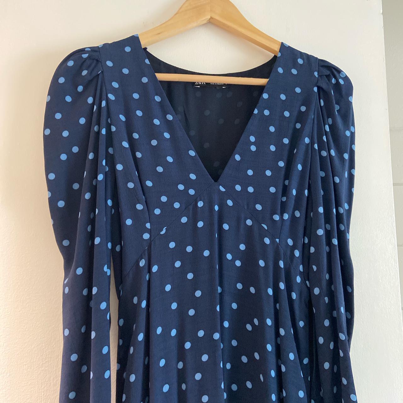 Zara Women's Blue Dress | Depop