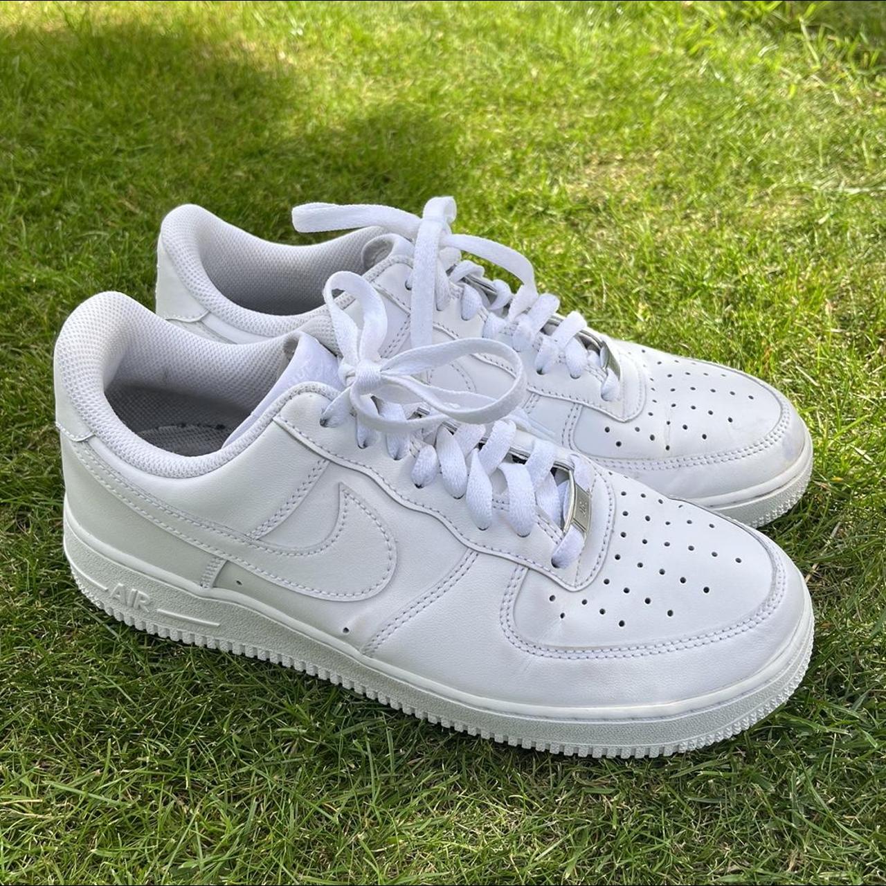 White Nike Air Force 1’s / UK Size 7 - 26cm - but... - Depop