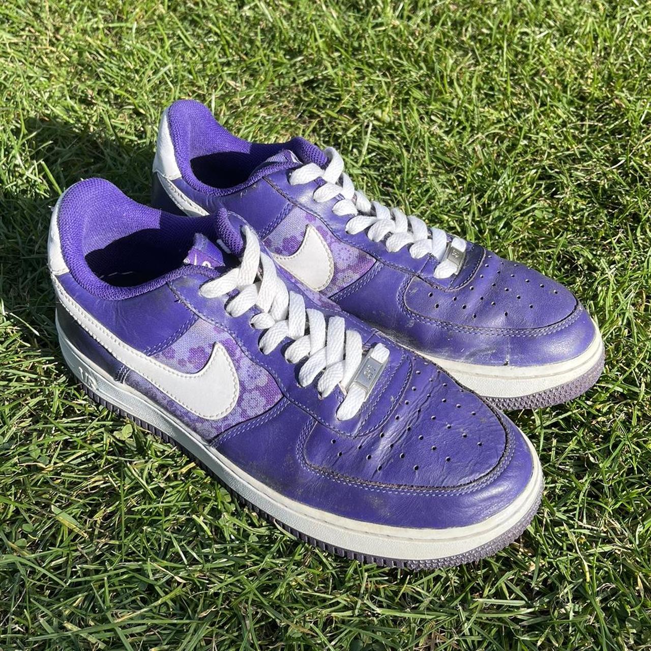 Nike air force purple cheap suede