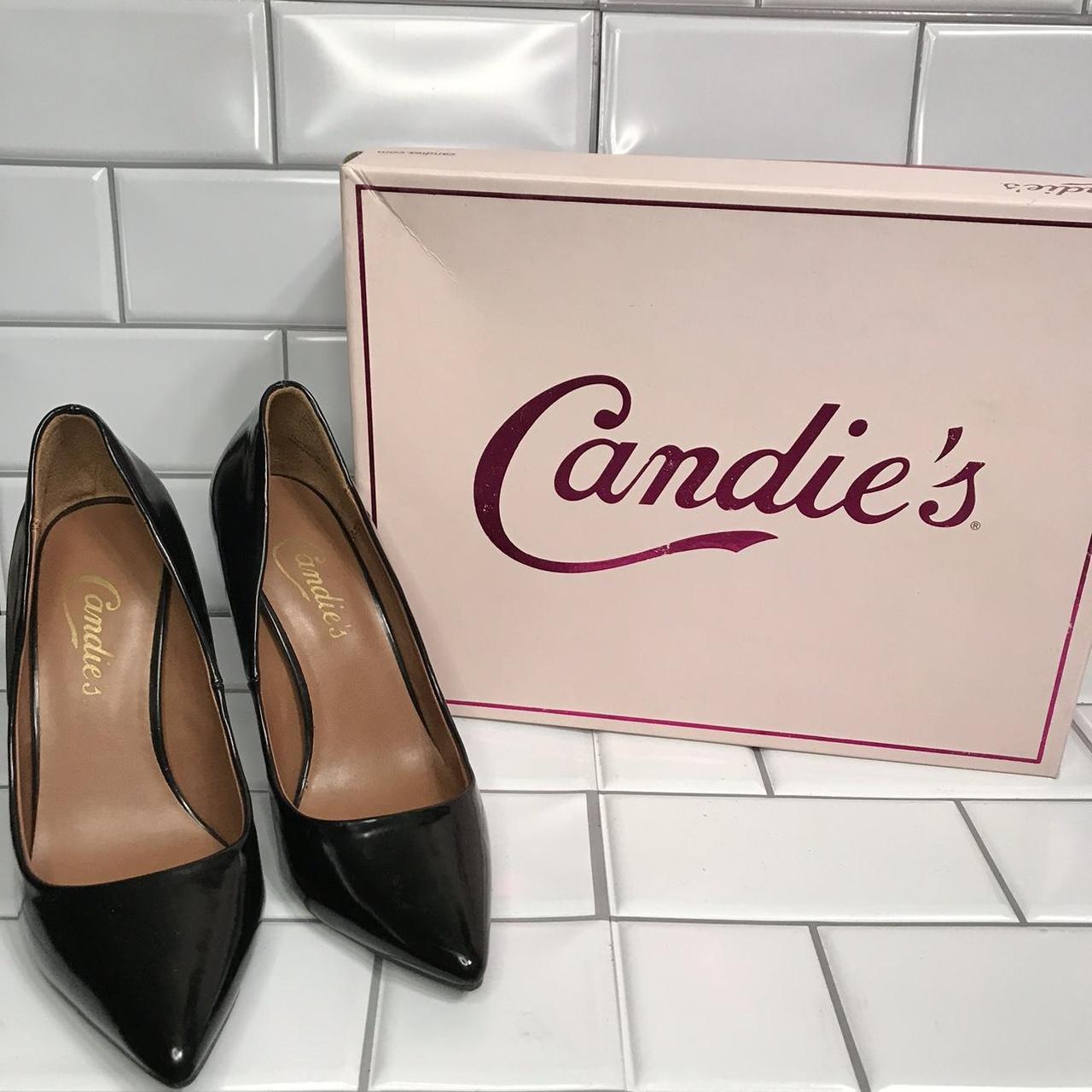 CANDIES Black Size 6.5 Pointed Toe Heels. Comes With