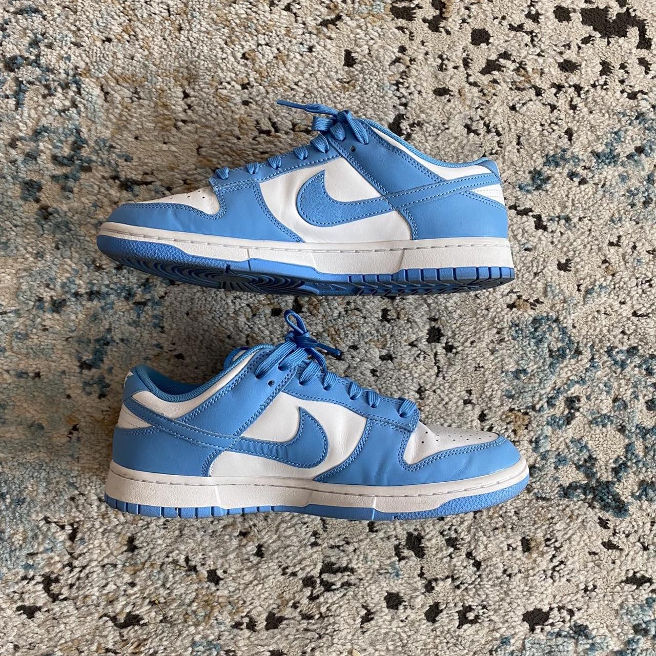 nike dunk university blue UNC low size 10 in... - Depop