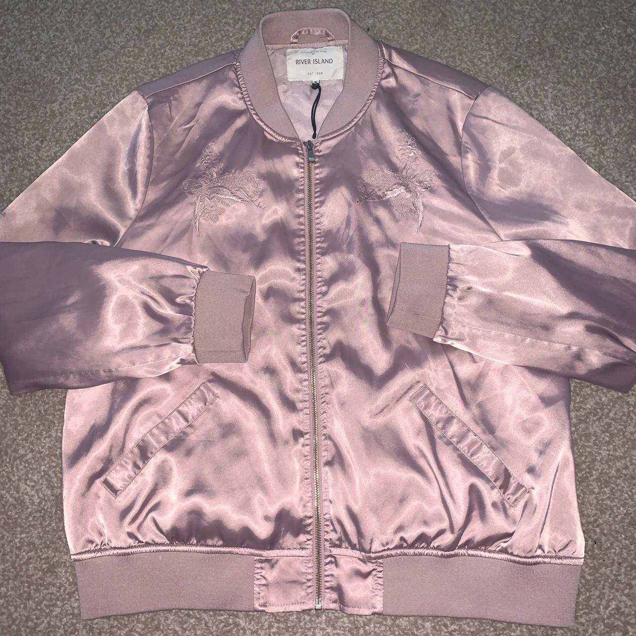 River Island Women's Pink Jacket Depop