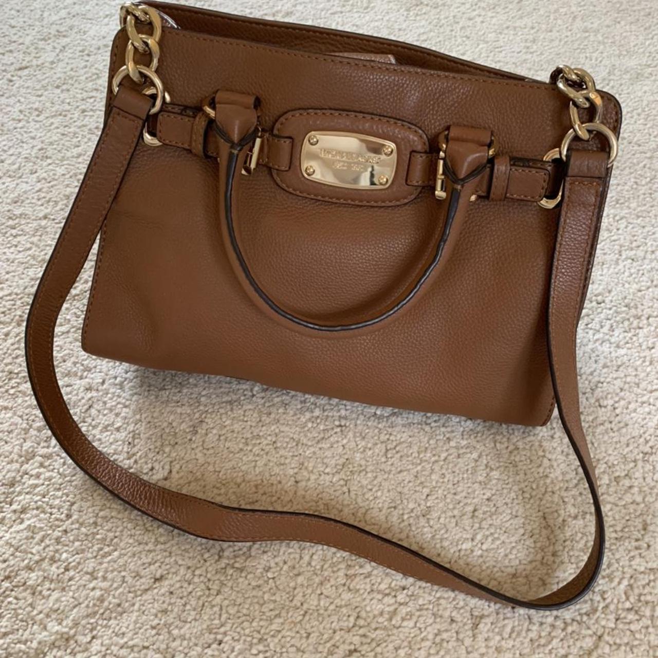 Genuine Michael Kors handbag. Brown leather with... - Depop