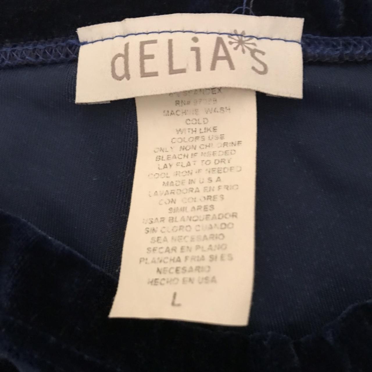 original navy blue velvet leggings from dELiA’s.... Depop