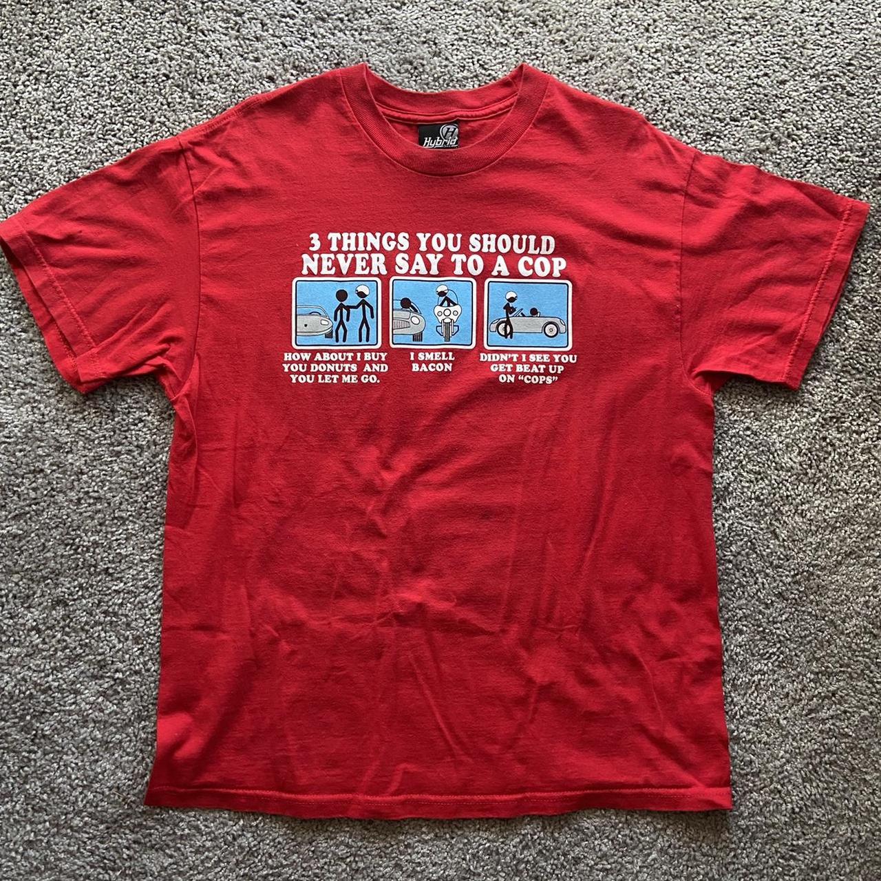 Hybrid Apparel Men's Red T-shirt (2)