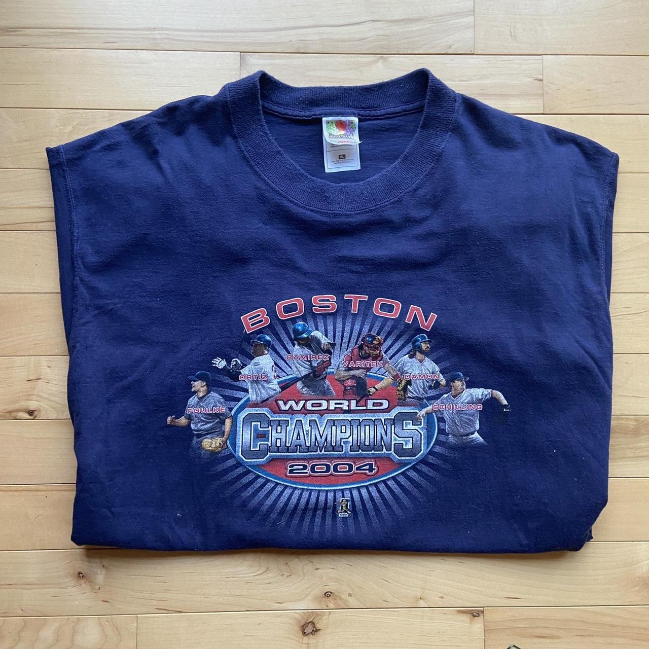 Vintage Boston Red Sox 2004 World Series Champions - Depop