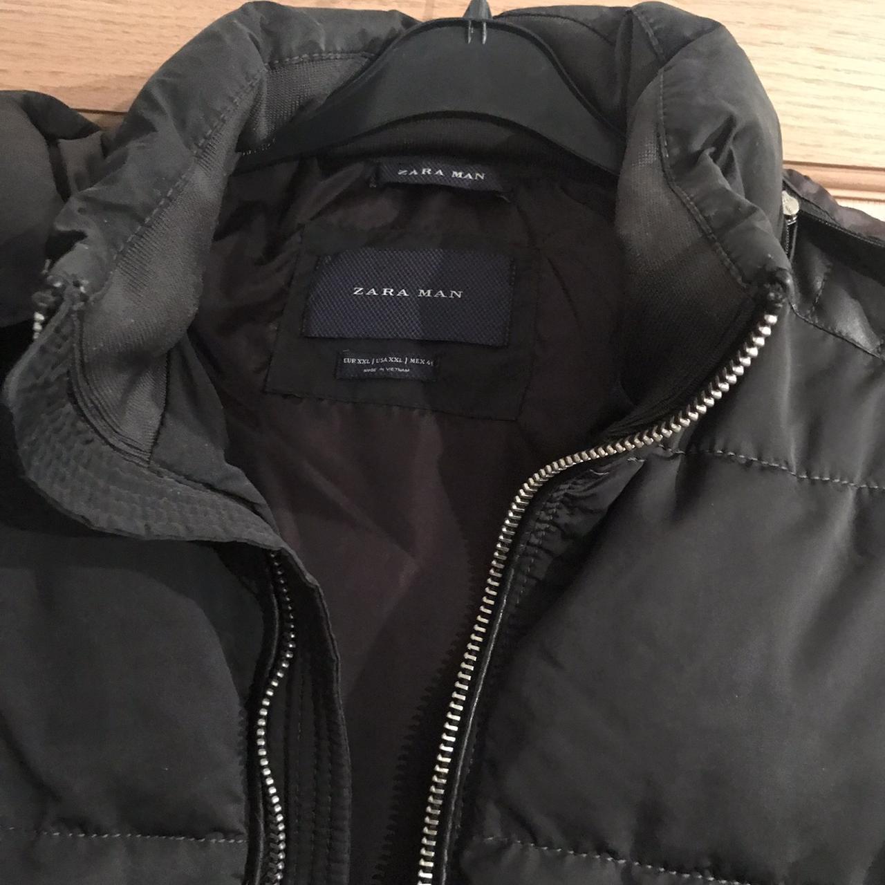 Men’s Zara Khaki Puffer Jacket! Size: XXL - Depop