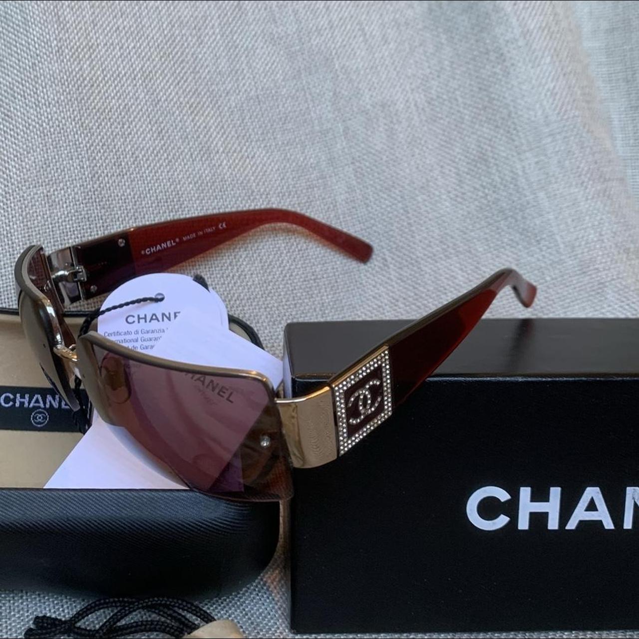 Chanel Women's Oversized Sunglasses - Brown