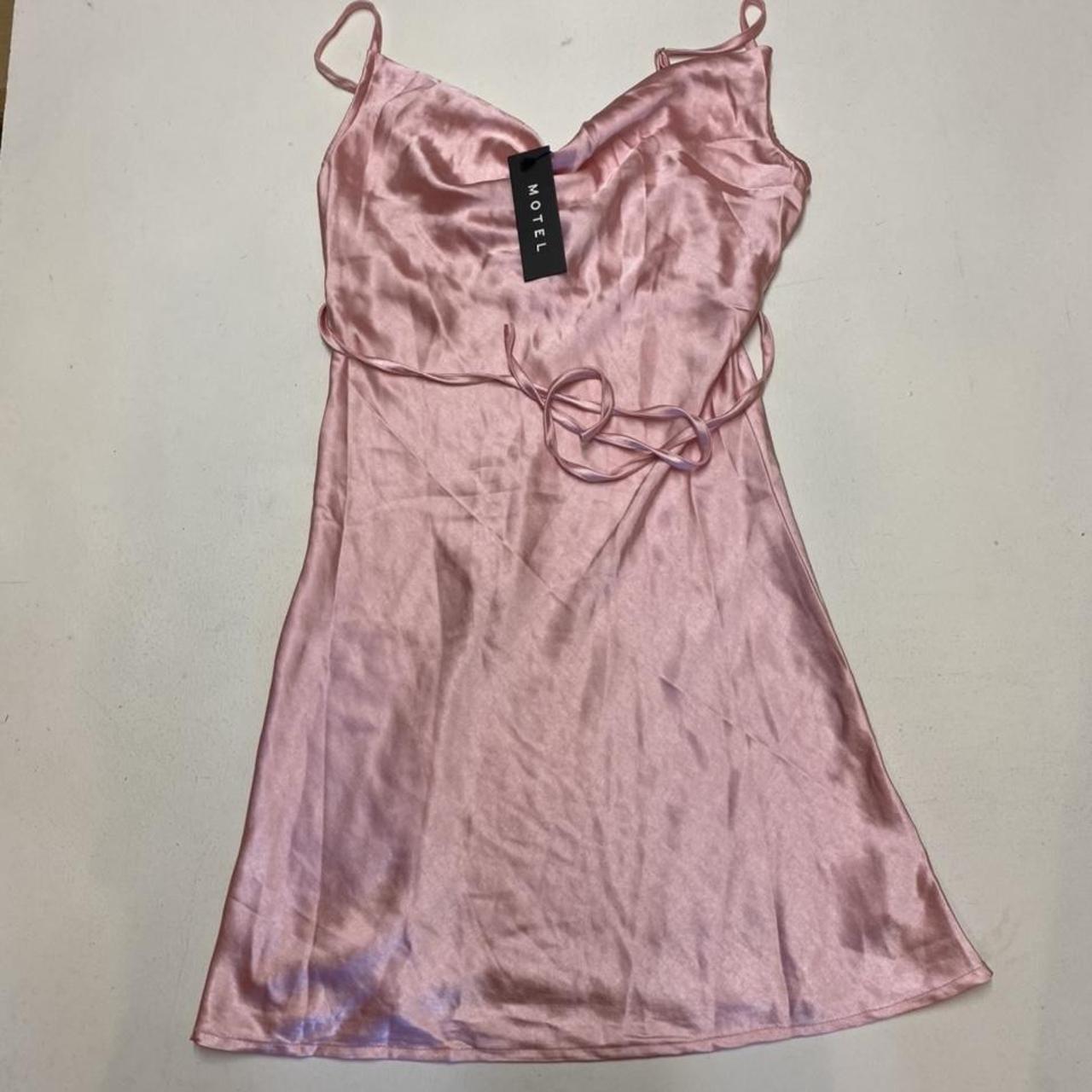 Motel Rocks paiva dress in satin pink Most of our... - Depop