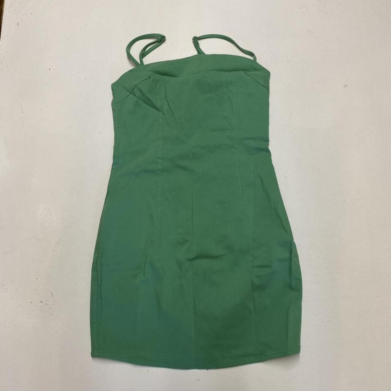 Motel Rocks lovana dress in tailoring green Most of... Depop