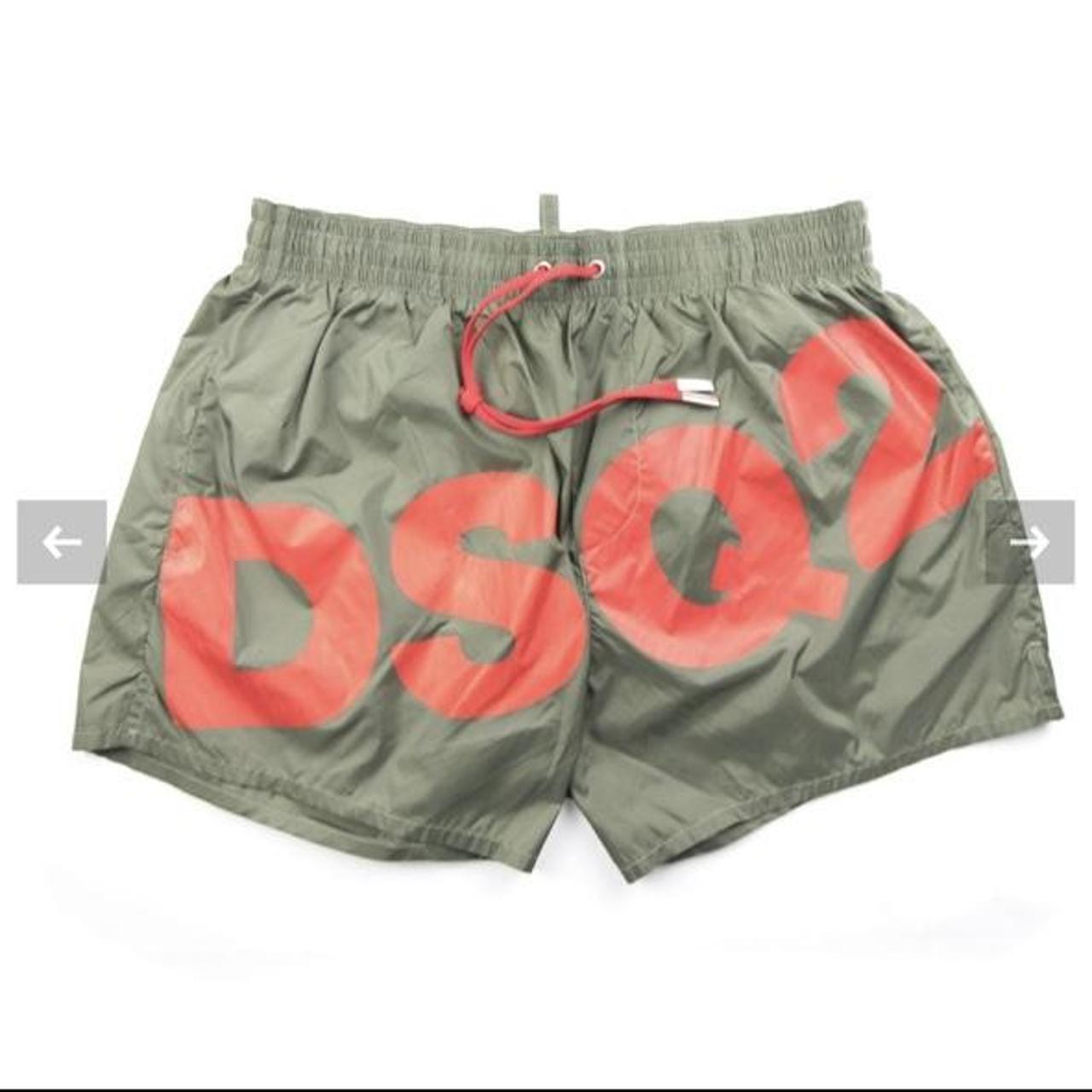 Dsquared2 Men's Khaki Swimbriefsshorts Depop