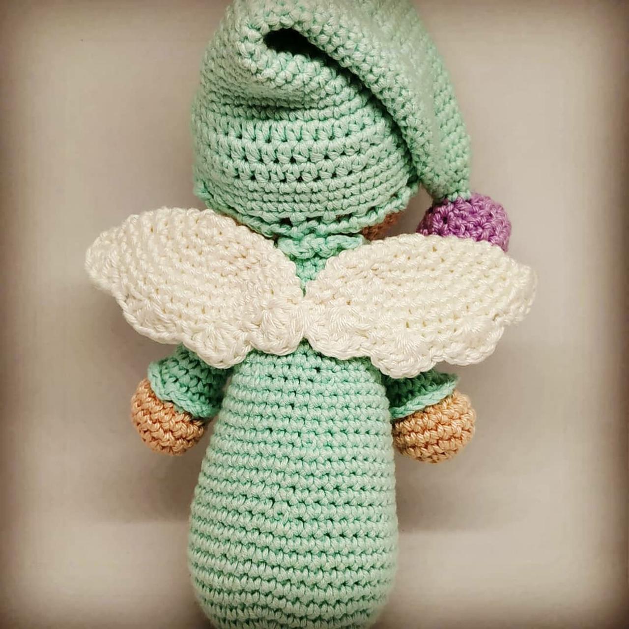 Dou Dou angioletto amigurumi in 100% cotone baby di