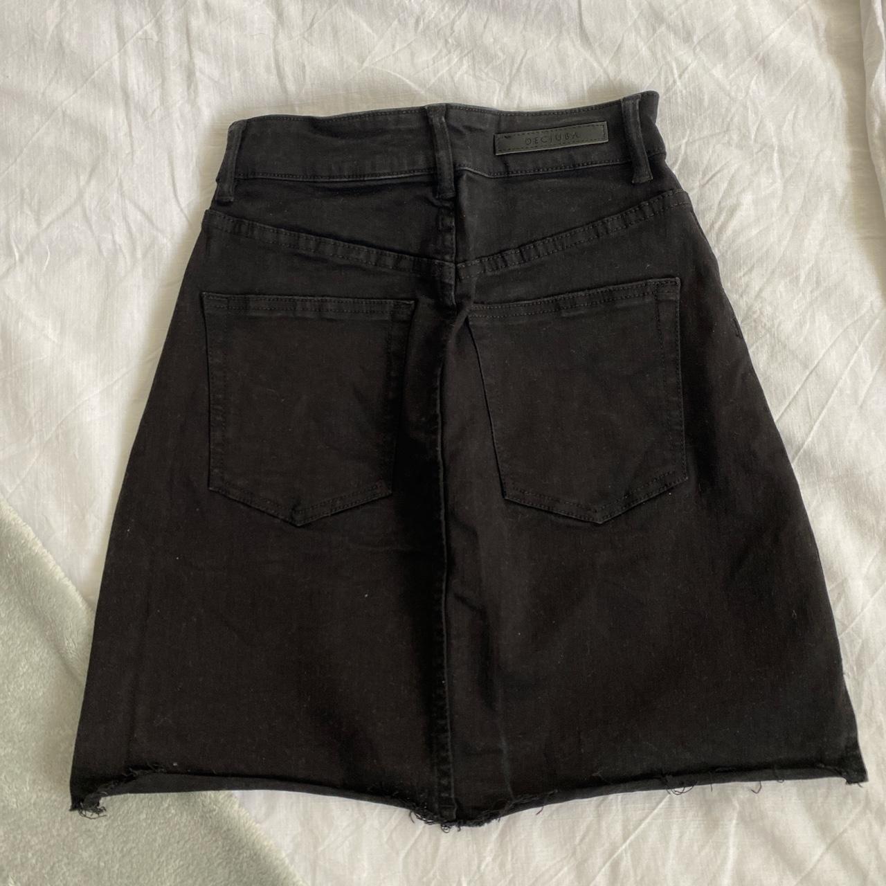 Black denim skirt Bought from decjuba SIZE 6 RRP... Depop