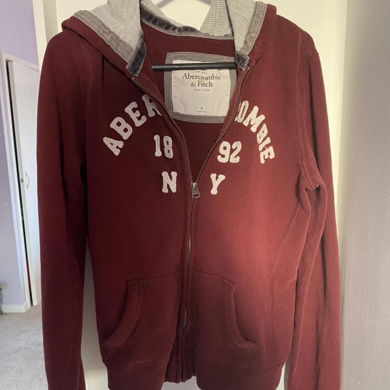 Abercrombie zip up hoodie Slight mark seen in third... Depop
