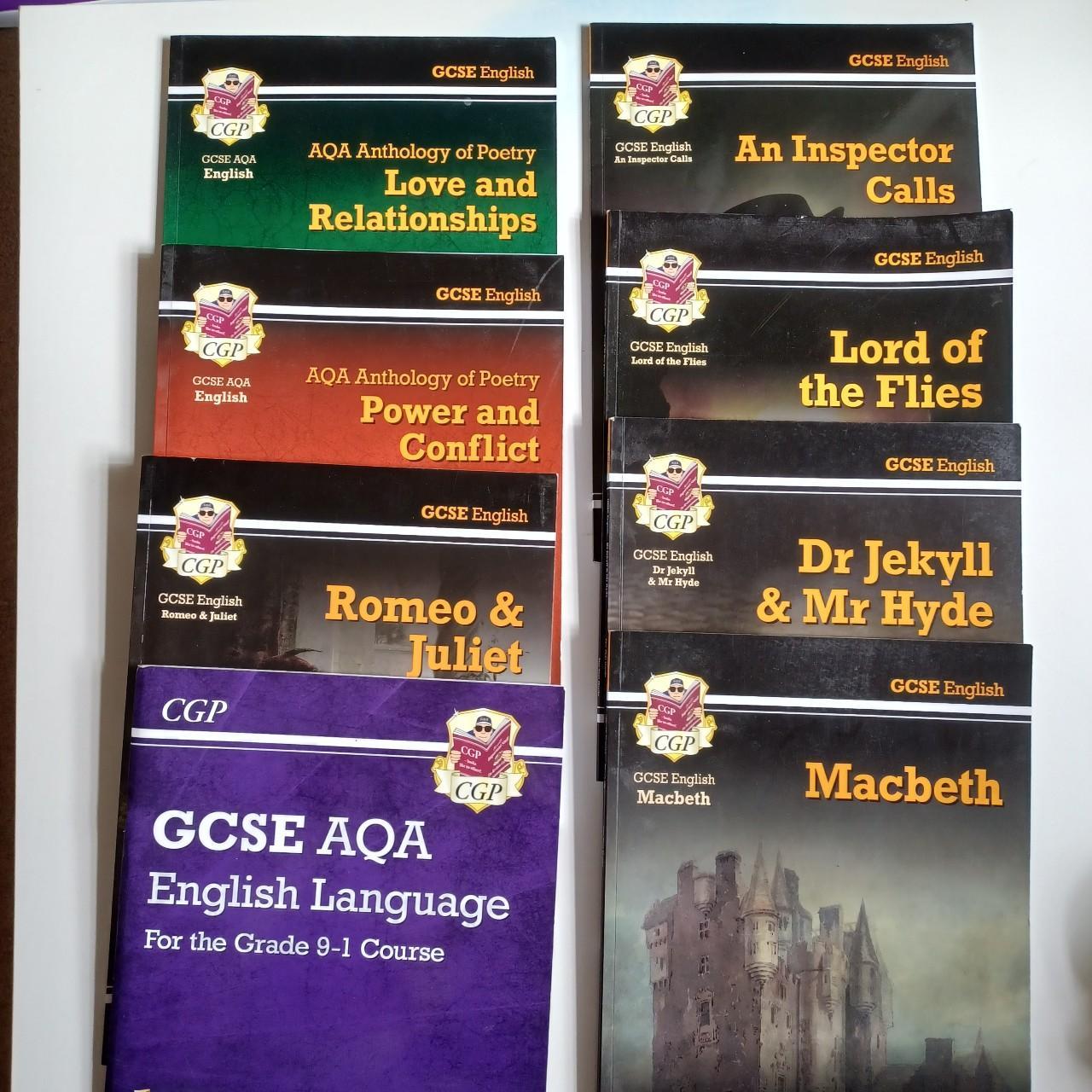 GCSE English Literature and language textbooks. All... - Depop