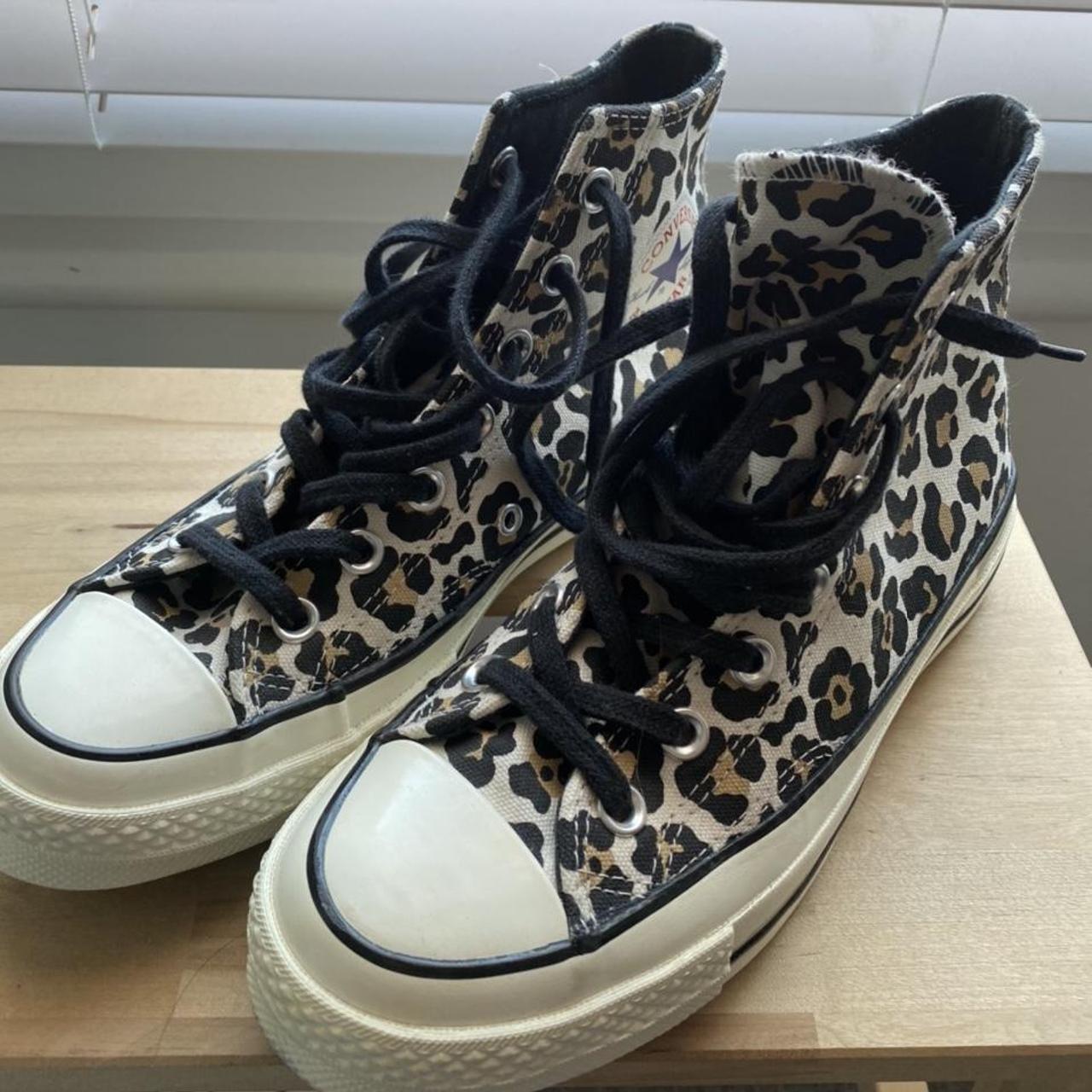 leopard print converse size 5