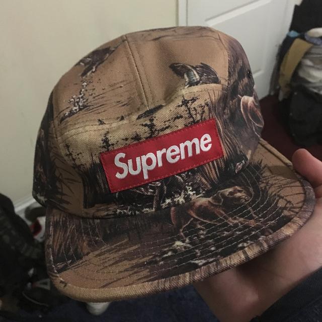 Supreme Dog and Duck canvas camp cap - Depop