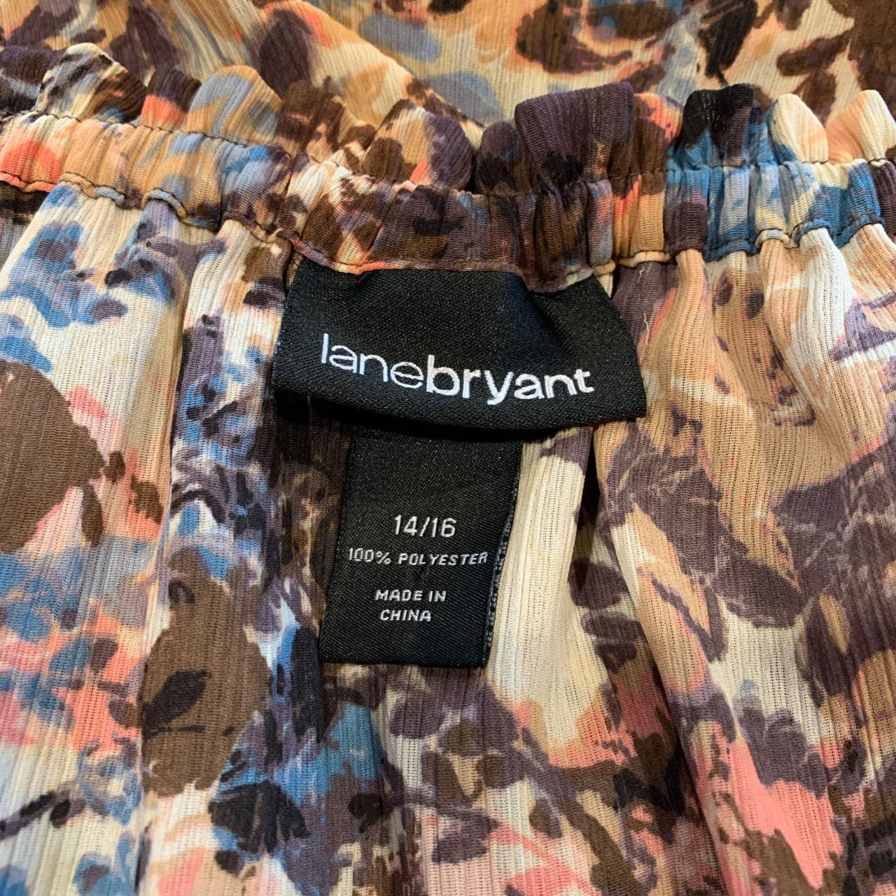Lane Bryant Women's Plus Size 14/16 Sheer Floral... Depop