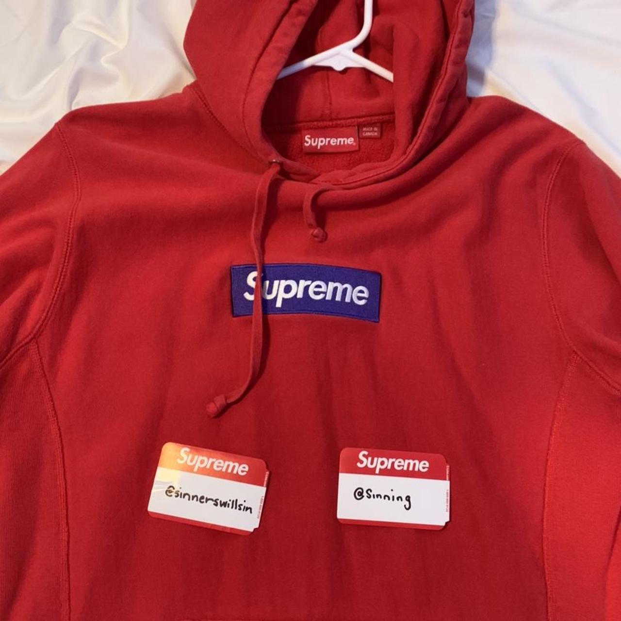 FW17 Supreme Box Logo Hoodie L Condo: 8/10 My... - Depop