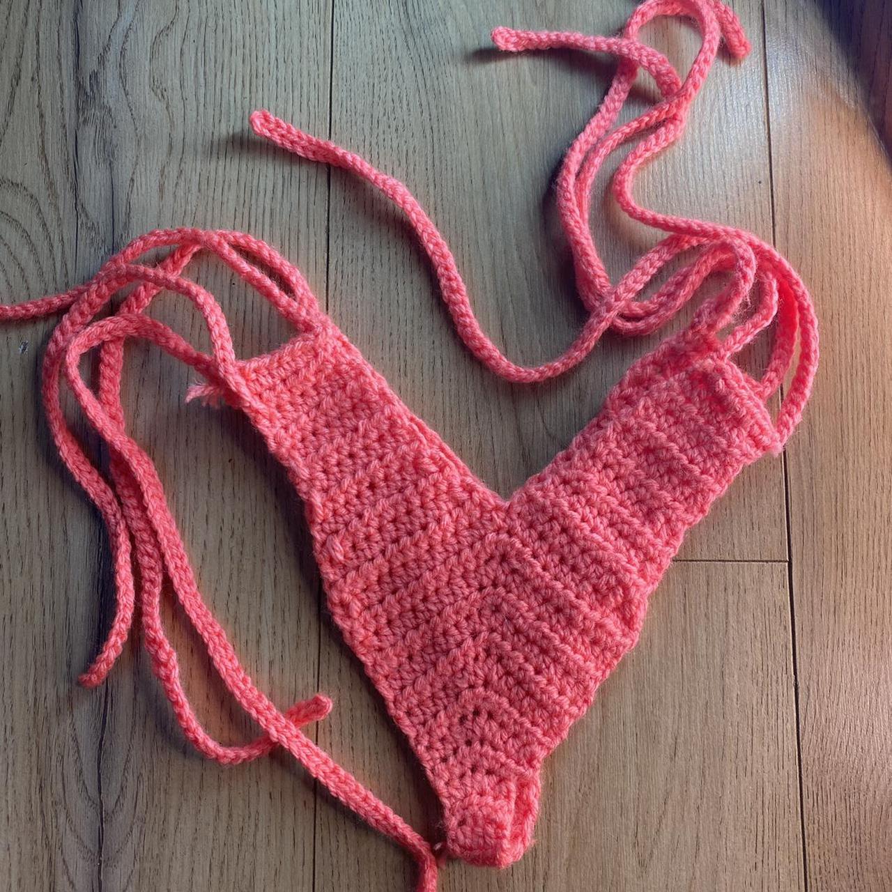 Crochet V-Shaped Bikini Bottoms💗 Matching Top on my... - Depop