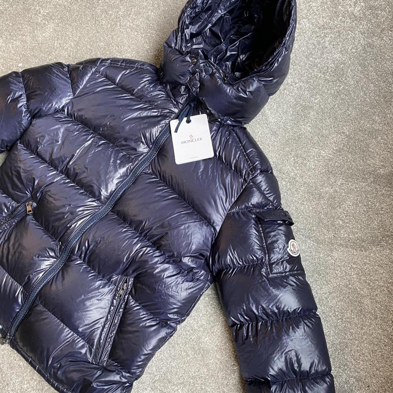 Blue Genuine Moncler Maya Jacket Size 3 | Depop