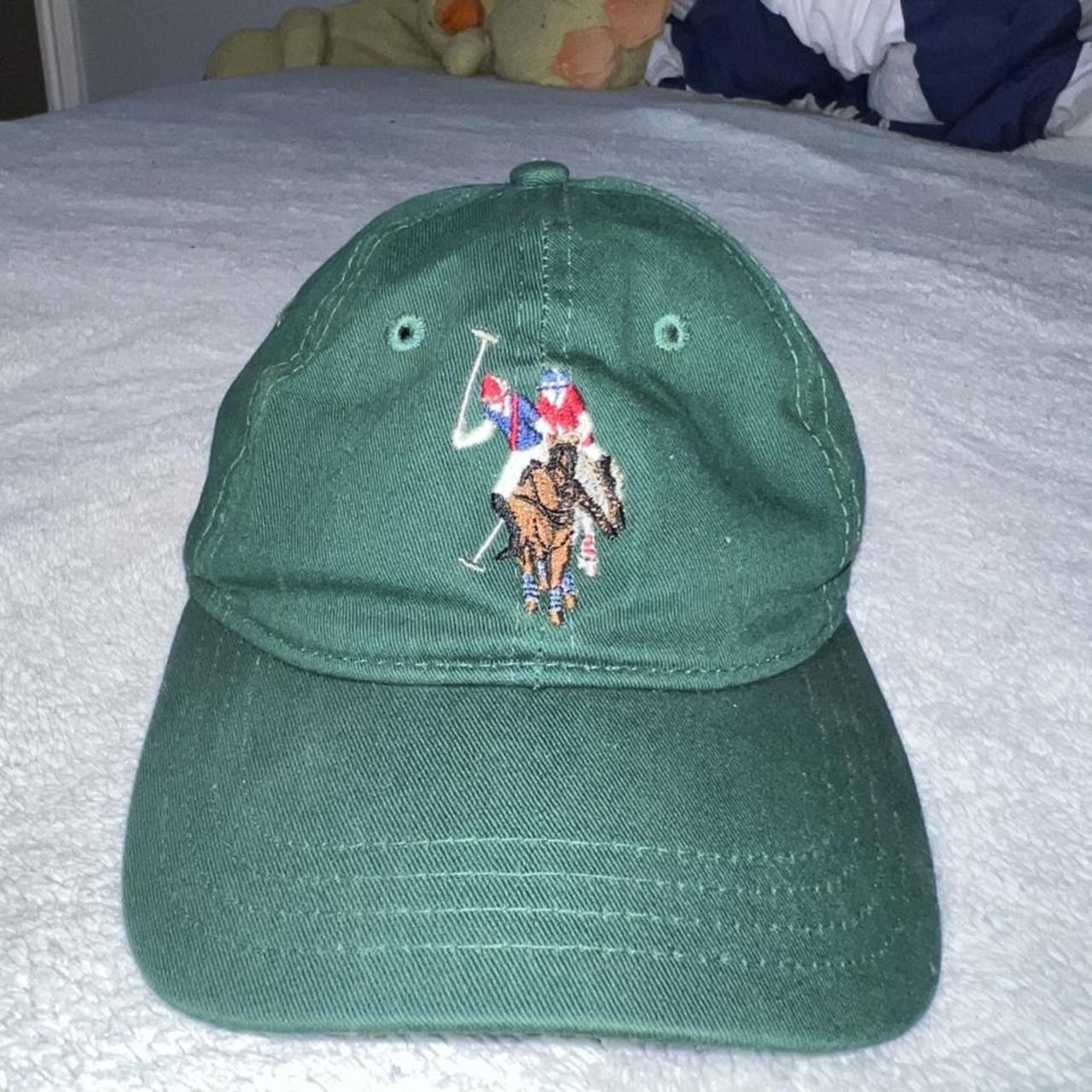 U.S. Polo Assn. Men's Green and Red Hat
