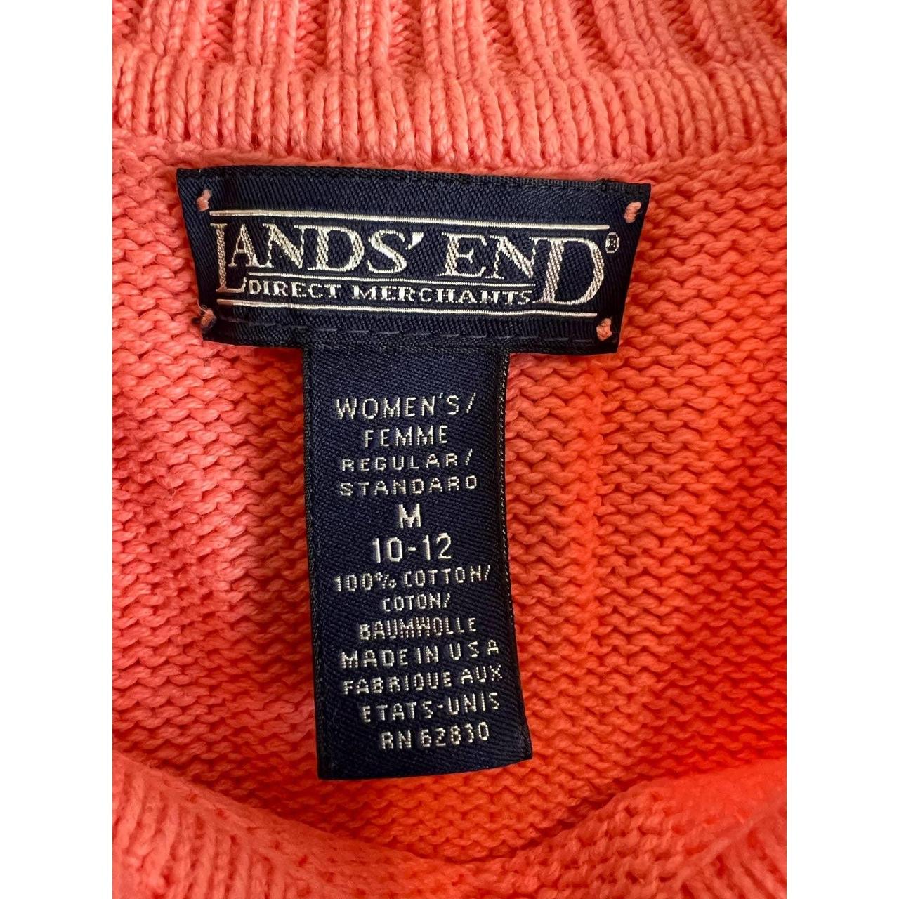 Lands’ End Vintage Orange Sweater Woman’s made in... Depop