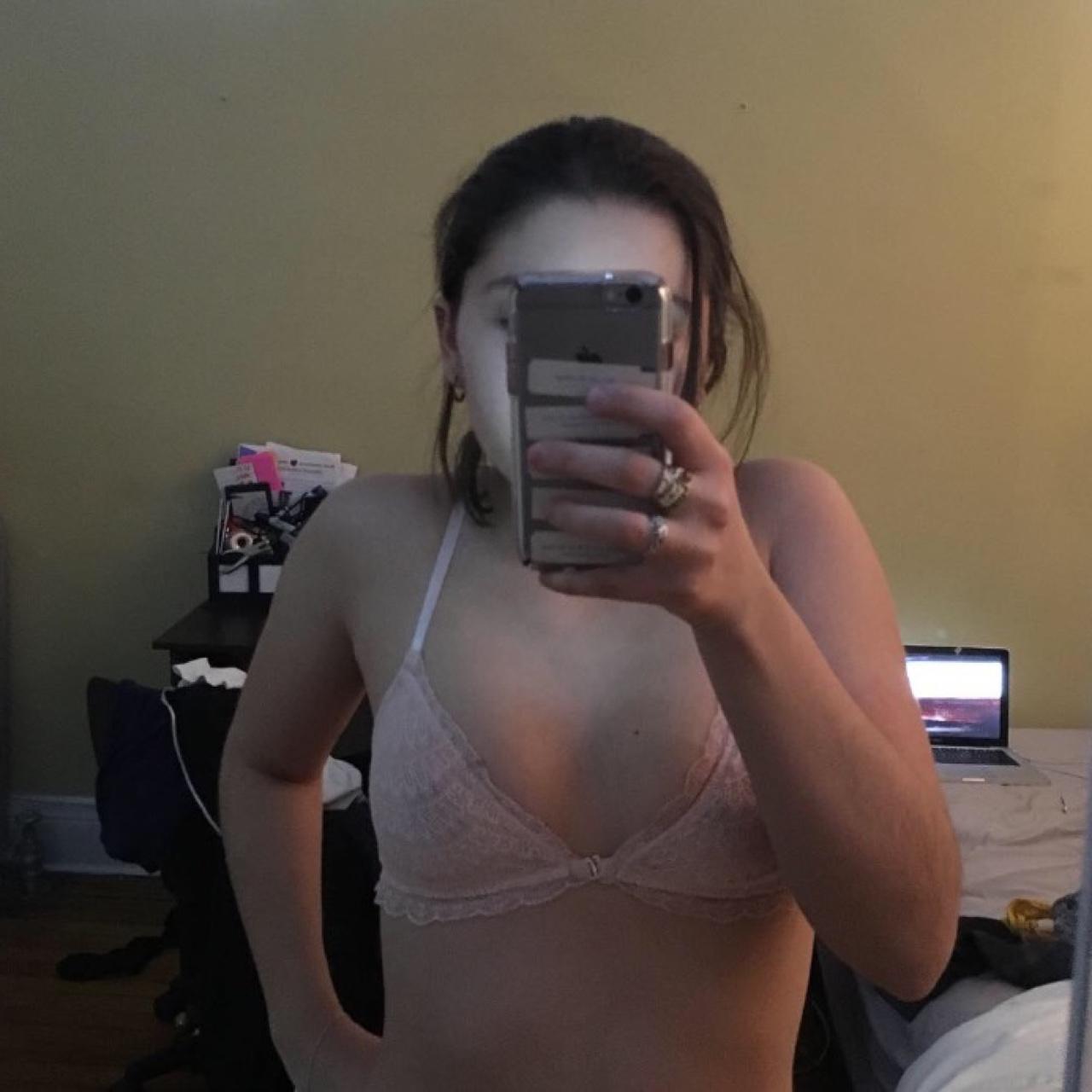See through bra selfies