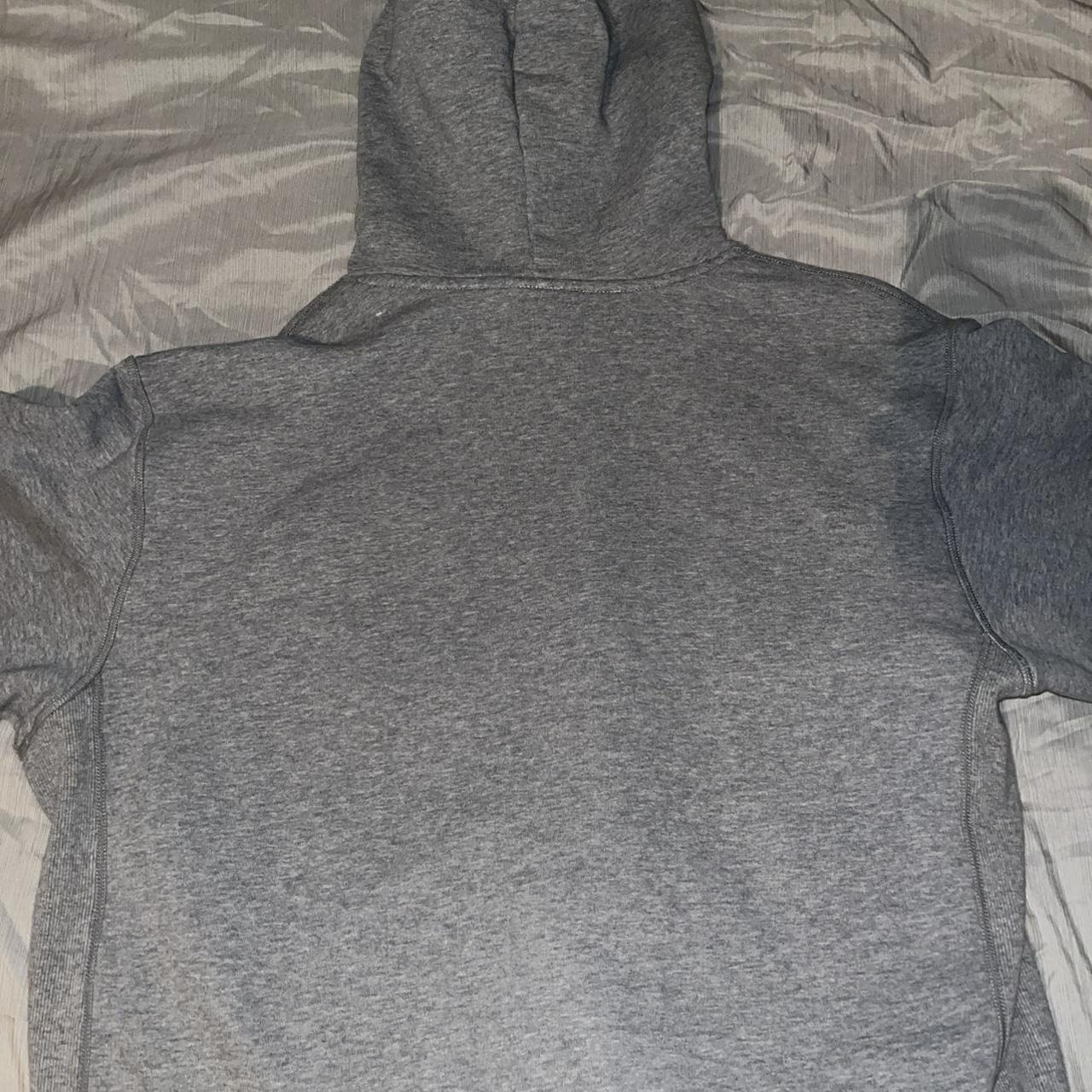 Revenge Grey Chenille Patch Hoodie size Large. 10/10... - Depop