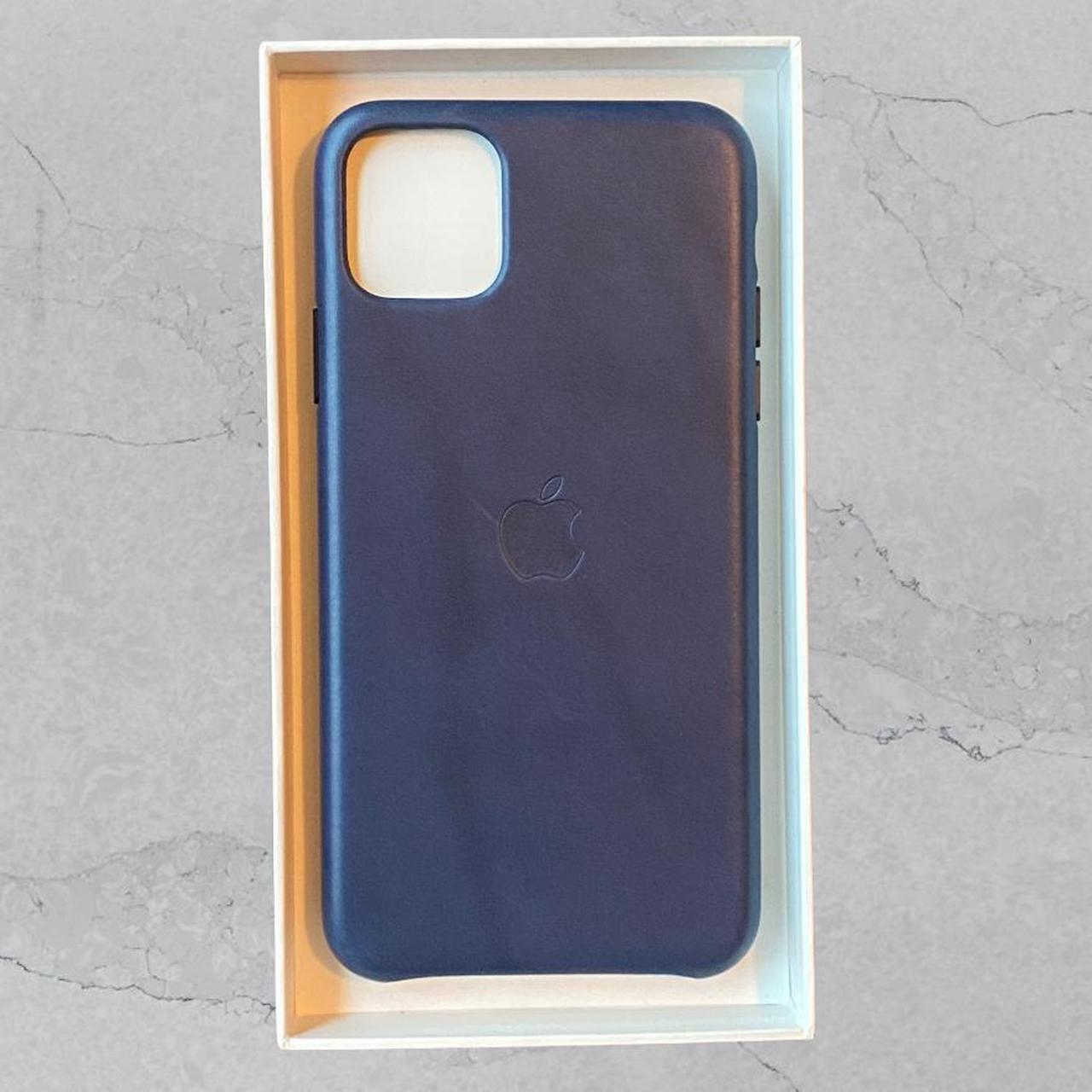 iphone 11 pro max leather case midnight blue