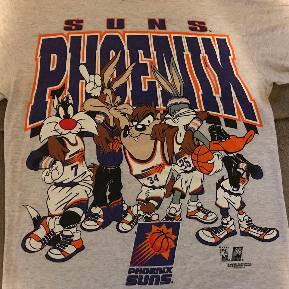 Phoenix Suns x Modern Rockstars 90s Retro Graphic T-Shirt NBA Mens XL Crew  Black