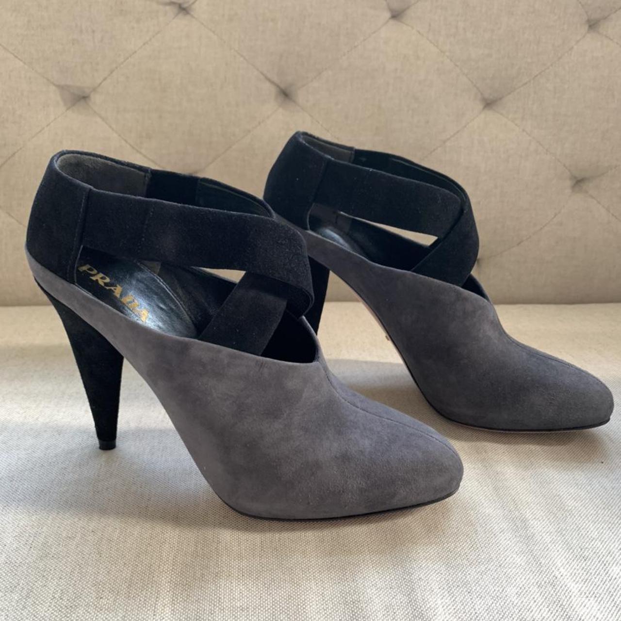 Beautiful Prada grey and black ankle... - Depop