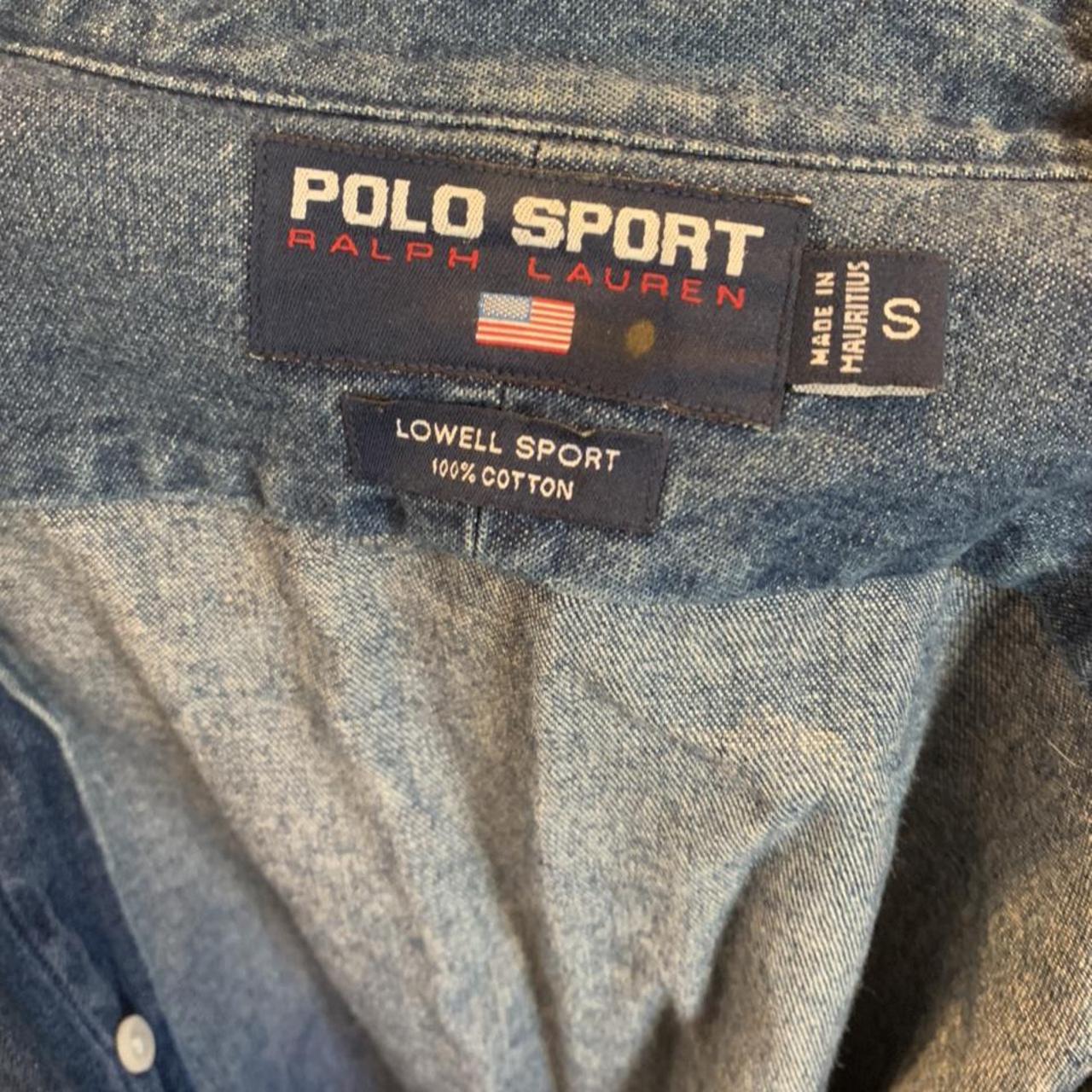 90s Polo Sport denim shirt Size S (fits... Depop