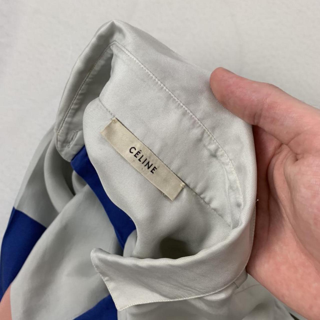 Celine by Phoebe Philo iconic colorblock silk shirt | Depop Celine by Phoebe Philo iconic colorblock silk shirt | Depop